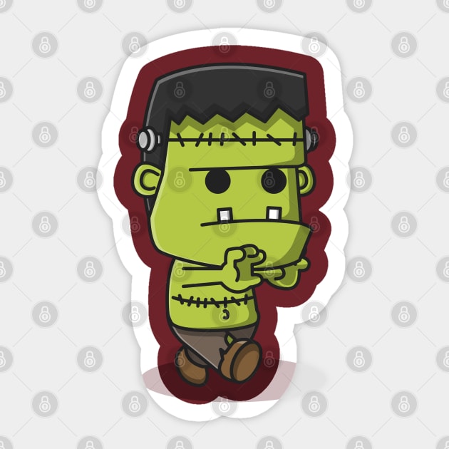 cute zombie Sticker by fflat hds